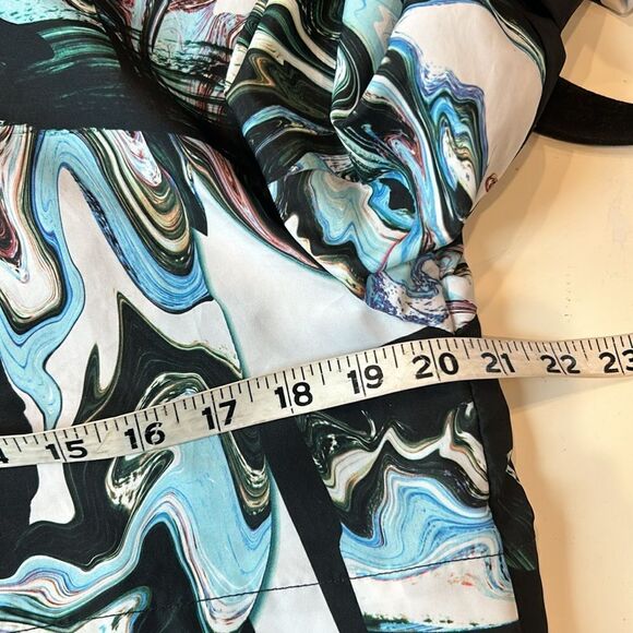 Nike swirl oil spill pull over half zip windbreaker with kangaroo pocket medium - Picture 6 of 8